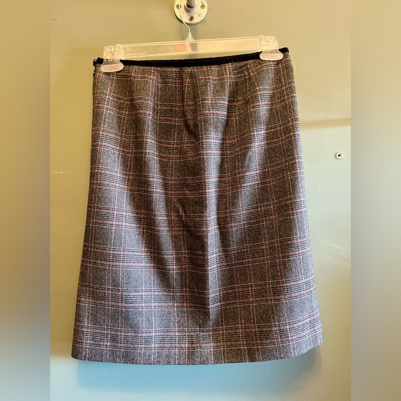 Kasper petites 8 skirt plaid lined - Picture 2 of 9